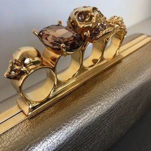 ☑️ SOLD ☑️ Alexander McQueen Skull Clutch